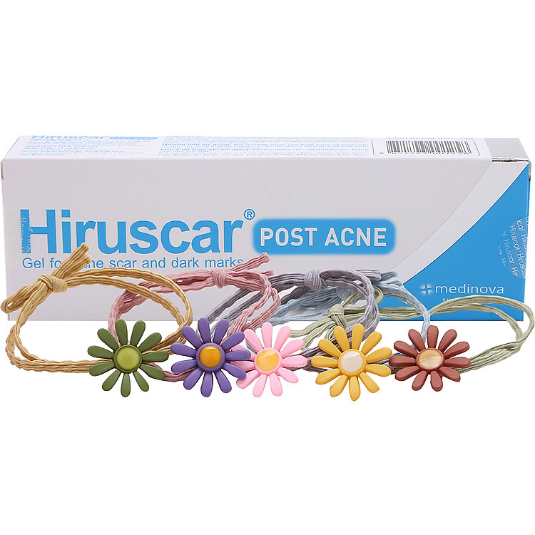 Combo Gel Làm Mờ Sẹo Mụn Và Mụn Thâm Hiruscar Post Acne (10g) - Kèm Bộ Cột Tóc (Giao màu ngẫu nhiên)