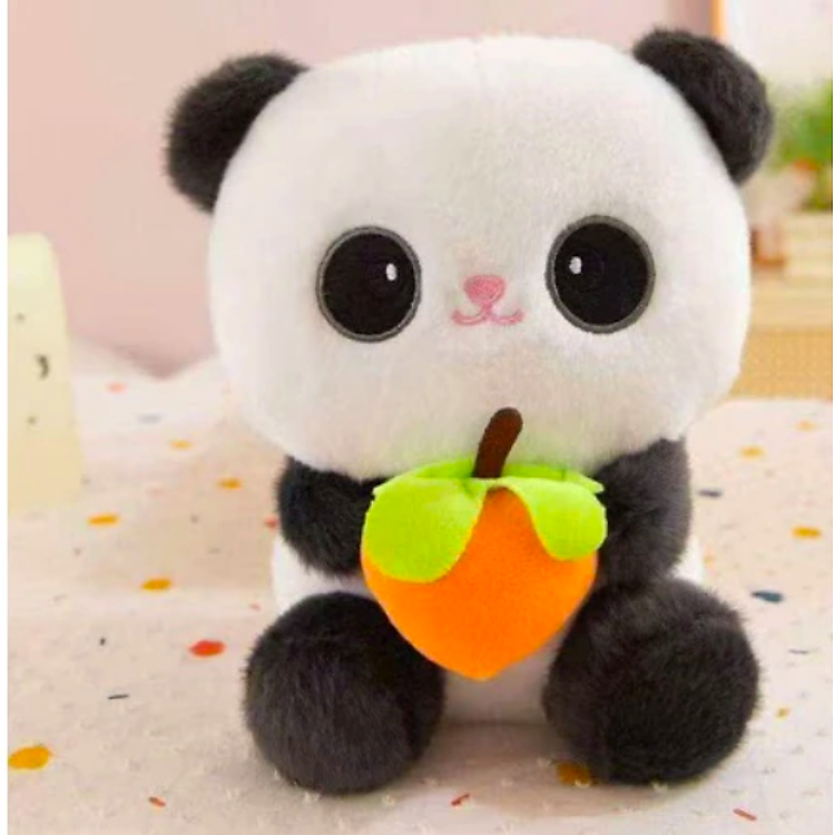 Thú nhồi bông gấu trúc đeo Balô quả bơ đáng yêu - Size 45cm - Qùa tặng gấu bông gấu trúc êm mịn cho bé.