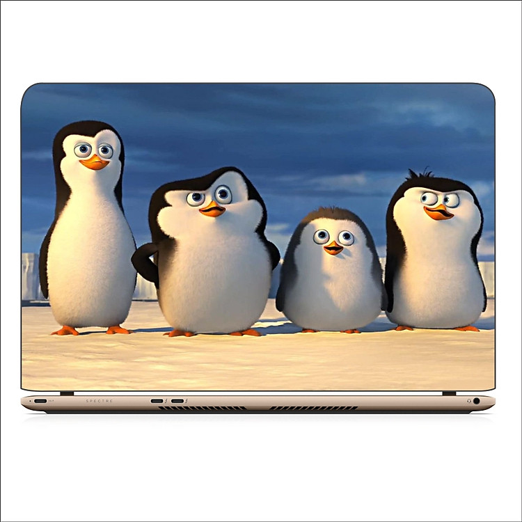 Miếng Dán Skin In Decal Dành Cho Laptop - Chim cánh cụt 1 - Mã: 071118