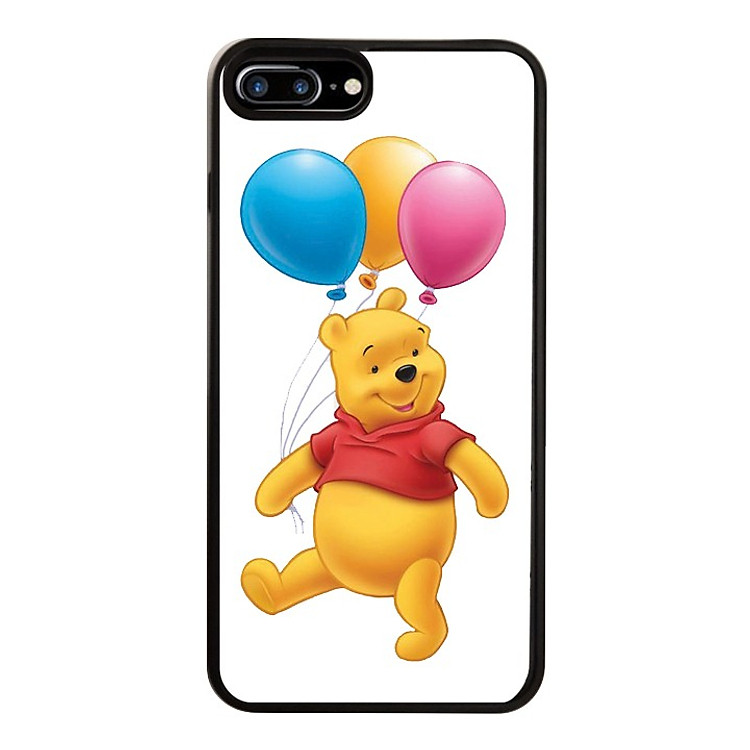 Ốp Lưng Kính Cường Lực Dành Cho Điện Thoại iPhone 7 Plus / 8 Plus Gấu Pooh Mẫu 7