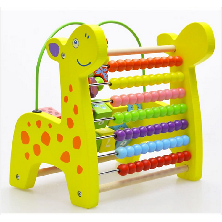 Bàn tính gỗ hình con hươu BK TOTECH Chính hãng Tiết kiệm - Hình ảnh 2