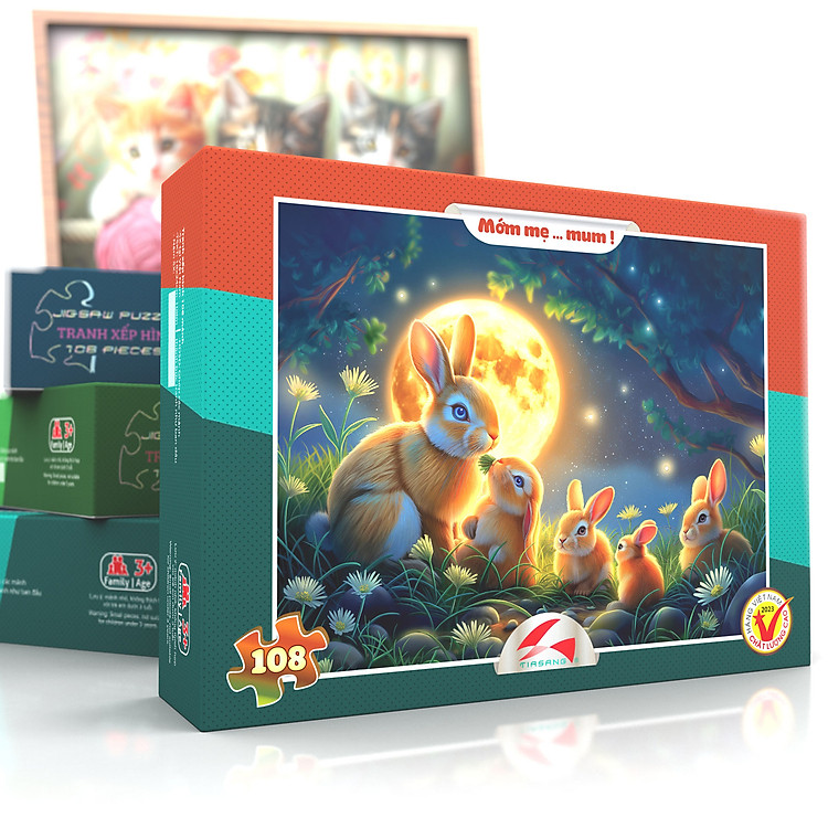 Tranh xếp hình Tia Sáng Móm mẹ (108 mảnh) Chính hãng Ưu đãi - Hình ảnh 4