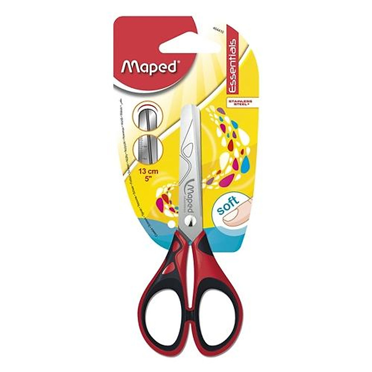 Kéo Maped Essentials Soft 464410 (13cm) – Màu Đỏ