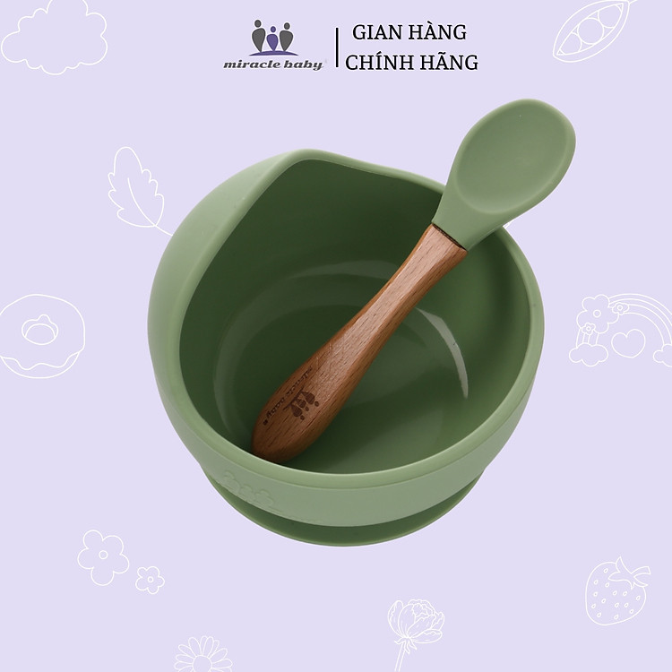 Mua Chén ăn dặm silicone Miraclebaby cho bé Chính hãng Tiết kiệm - Hình ảnh 5