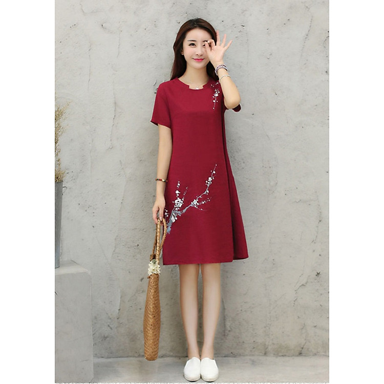 Đầm Nữ Thiết kế BAZAS SMVR68935 Red