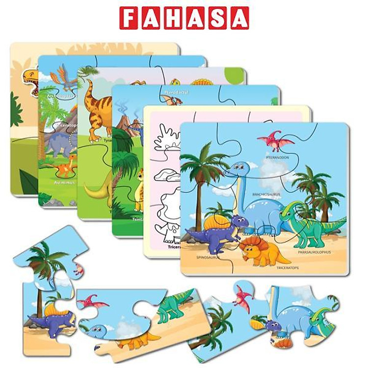 Mua Bộ 6 Tranh Xếp Hình Khủng Long Chính hãng Giá rẻ