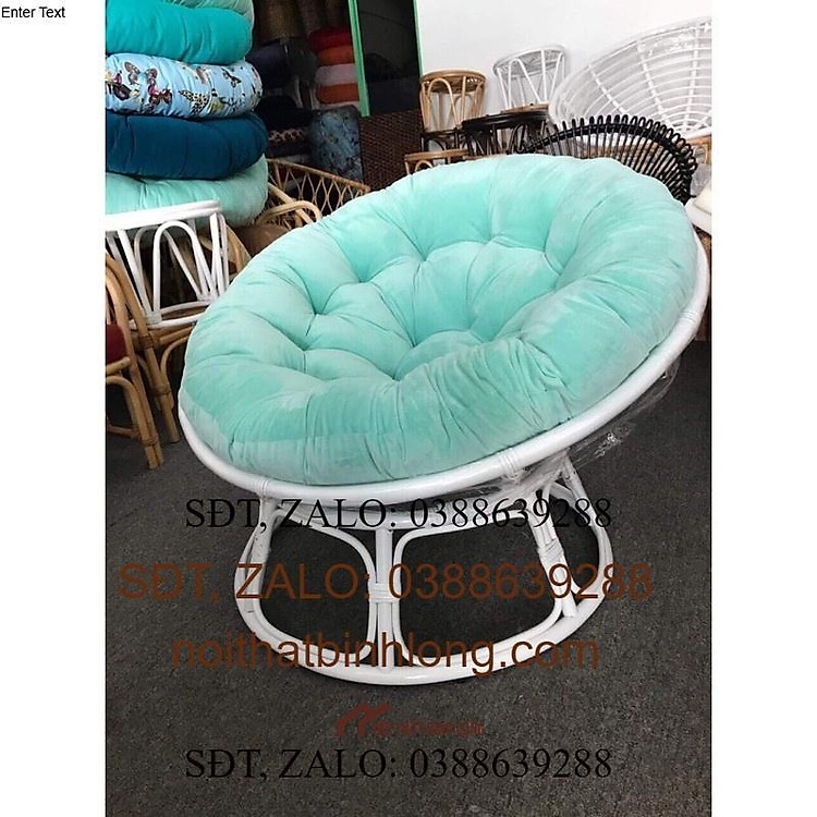 papasan đơn mây nhựa và mây thật
