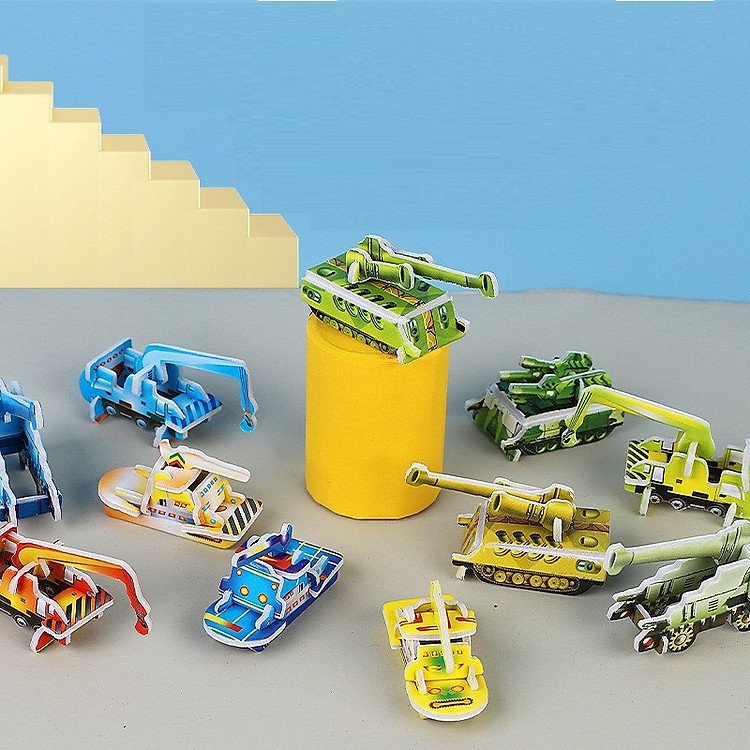 Đồ chơi xếp hình mini 3D cho bé Chính hãng Tiết kiệm - Hình ảnh 4