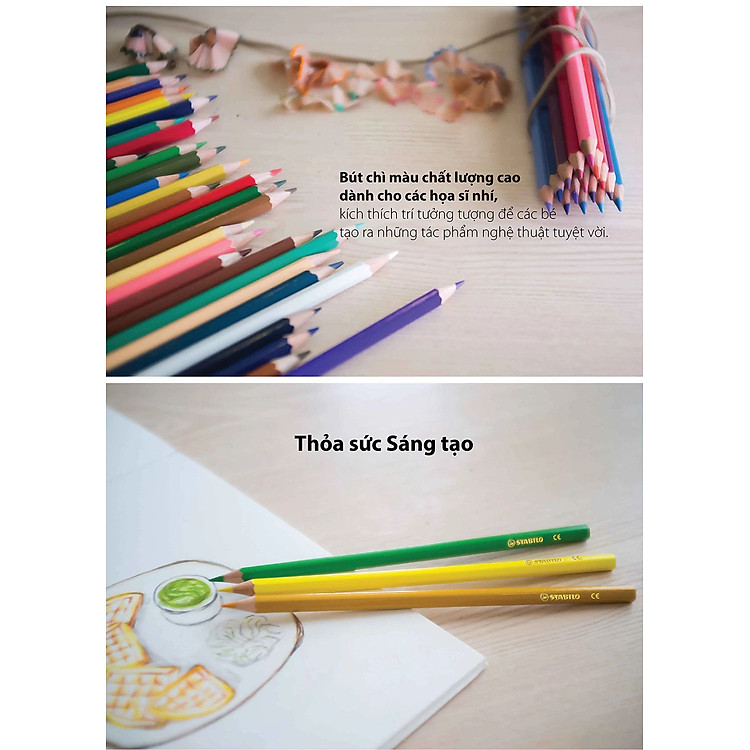 Bộ bút chì màu Swans 36 màu - Ảnh 4