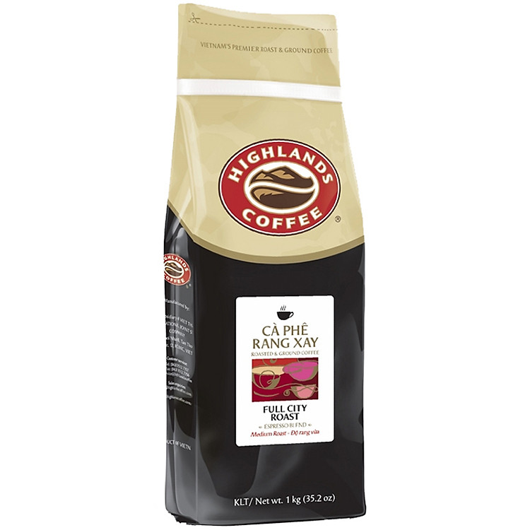 Cà Phê Hạt Full City Roast Highlands Coffee Gói 1kg