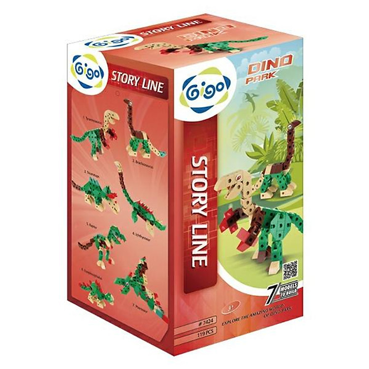 Mua tại Tiki: Đồ Chơi Xếp Hình Khủng Long - Dino Park Chính hãng Tiết kiệm