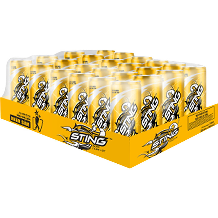 Thùng 24 Lon Nước Tăng Lực Sting Vàng (320ml/Lon)