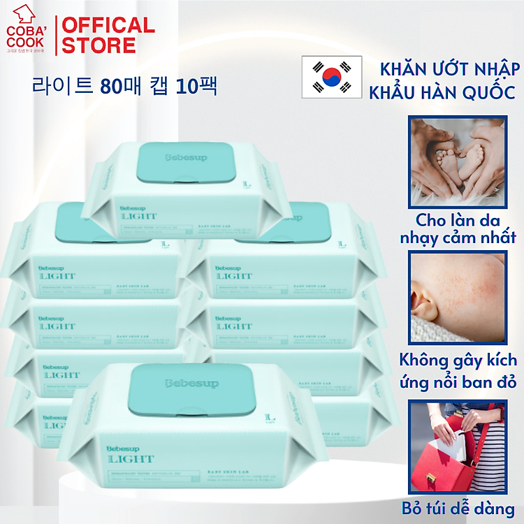 Tìm mua tại Avakids:Combo 10 Khăn Ướt Bebesup Nhập Khẩu, tràn ngập Khuyến mãi, Ưu đãi