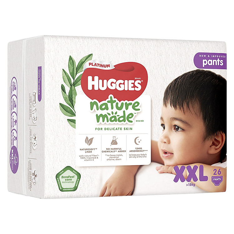 Combo 3 Tã Quần Huggies Platinum XXL26 Chính hãng Ưu đãi - Hình ảnh 3