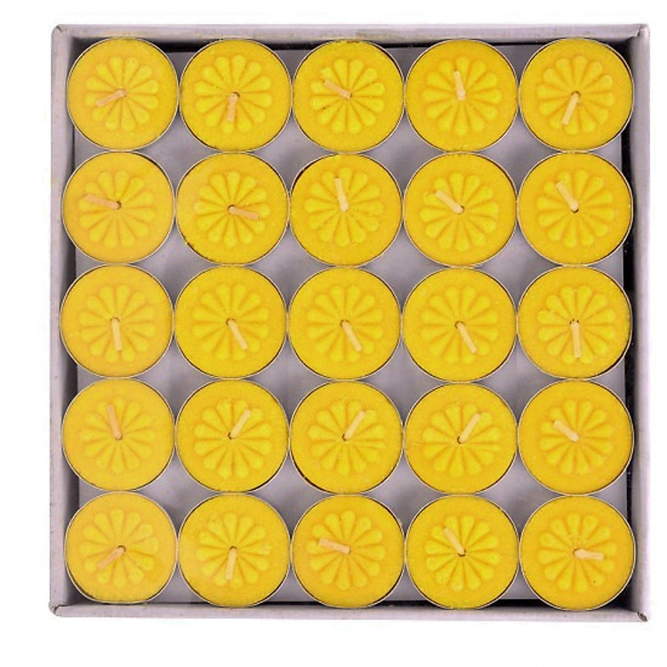 Vỉ 25 nến tách tealight không khói bông mai