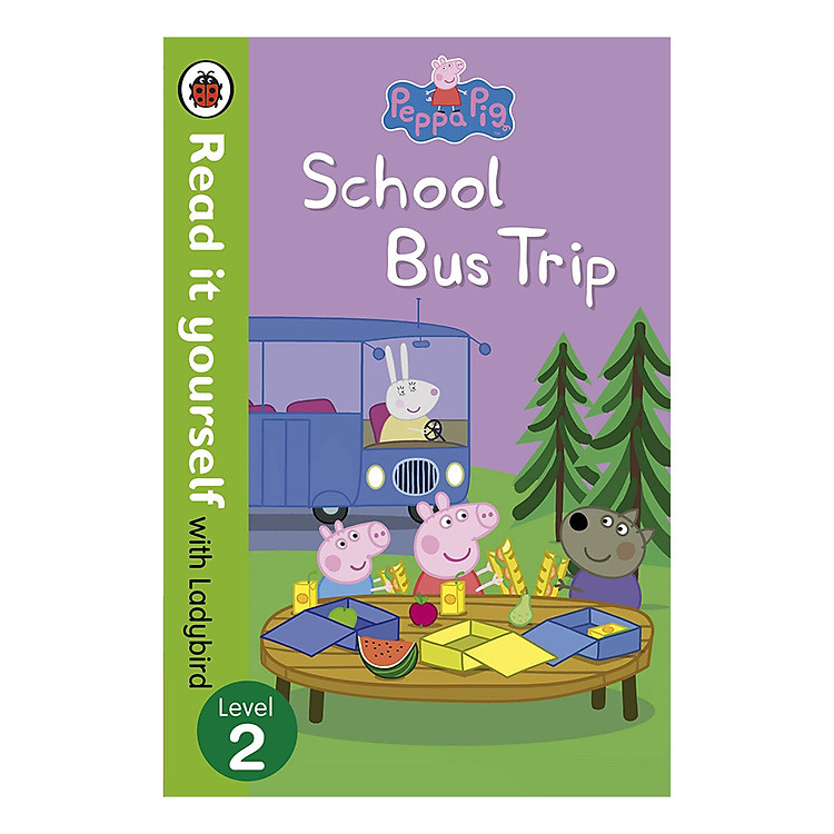 Sách Peppa Pig: School Bus Trip - Read it yourself with Ladybird: Level 2 - Read It Yourself (Paperback)