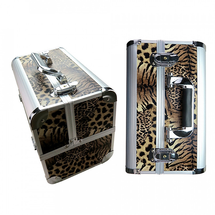 Cốp Trang Điểm Da Beo 4 Ngăn Bealy