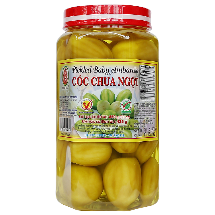 CÓC CHUA NGỌT NGỌC LIÊN 830G