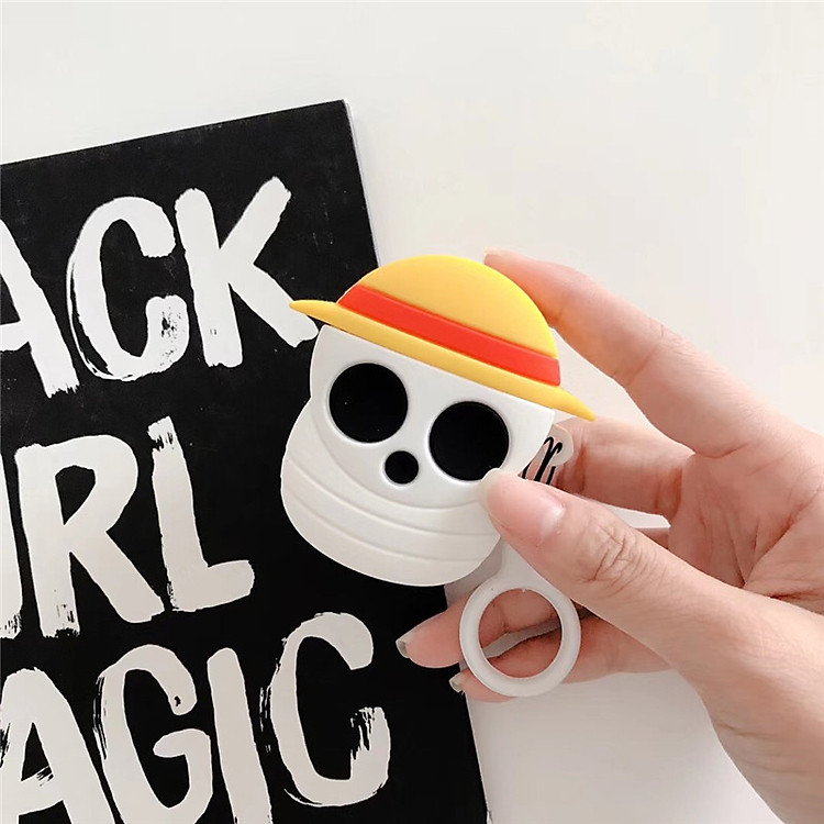 Case Airpods - Ốp bảo vệ dành cho Airpod 1/2 - hải tặc One Piece