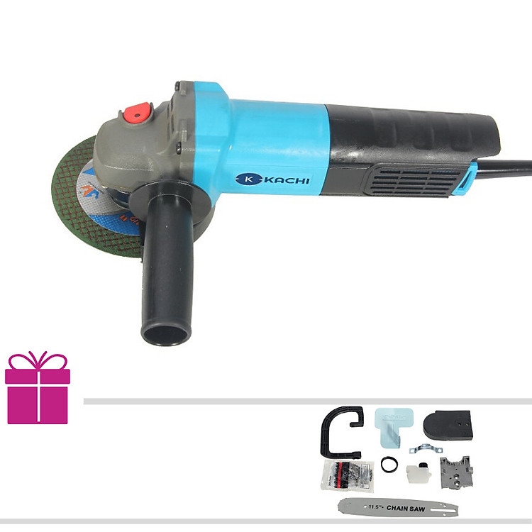 Bộ máy mài, cắt cầm tay đa năng Kachi MK190 + Tặng kèm lưỡi cưa xích (Kèm bộ phụ kiện) - Hàng chính hãng