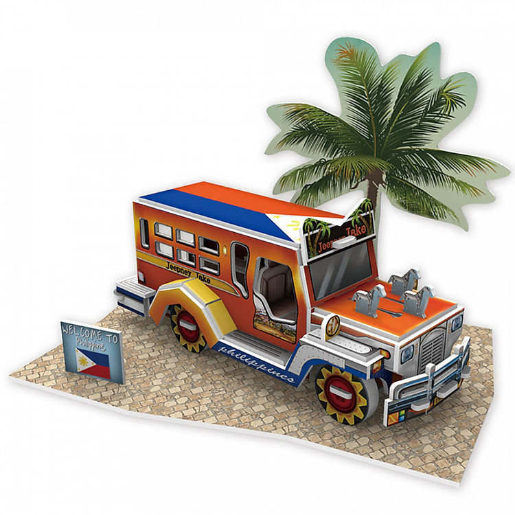 Mô hình 3D CubicFun – Philippine Jeepney W3147h