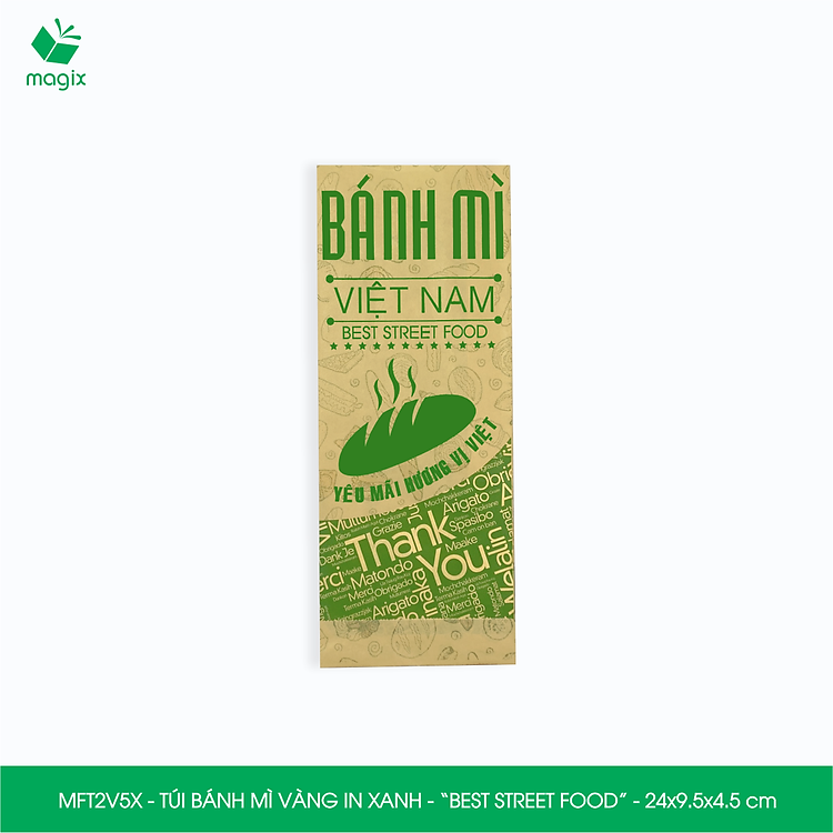 Túi Giấy Đựng Bánh Mì (100 túi) - Ảnh 3