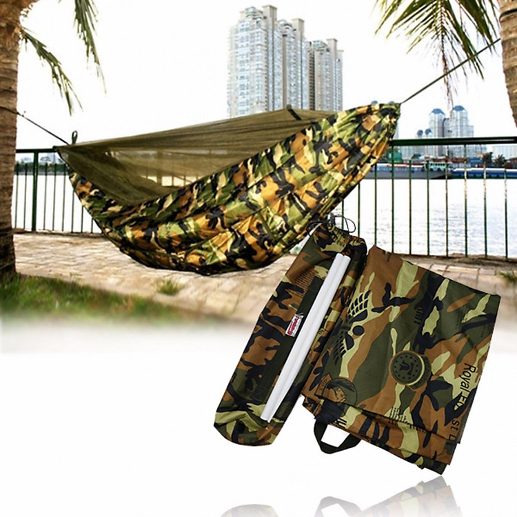 Võng Dù Quân Đội 2 Lớp Dã Ngoại