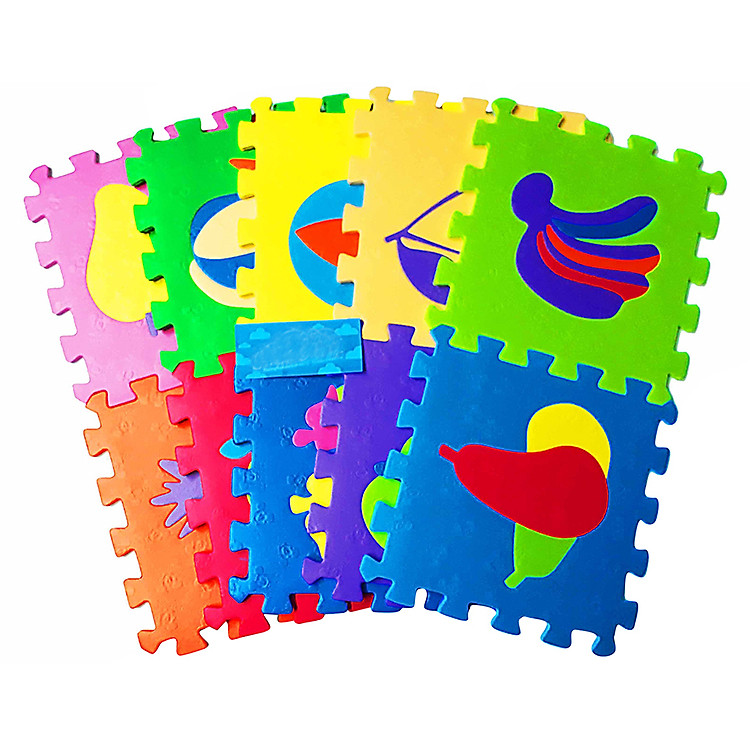 Bộ 10 Miếng Thảm Cao Su Phước Thành Hình Trái Cây (30 x 30 cm)