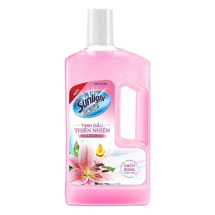 Nước Lau Sàn Sunlight Tinh Dầu Thiên Nhiên - Hương hoa Lily (1kg/chai)