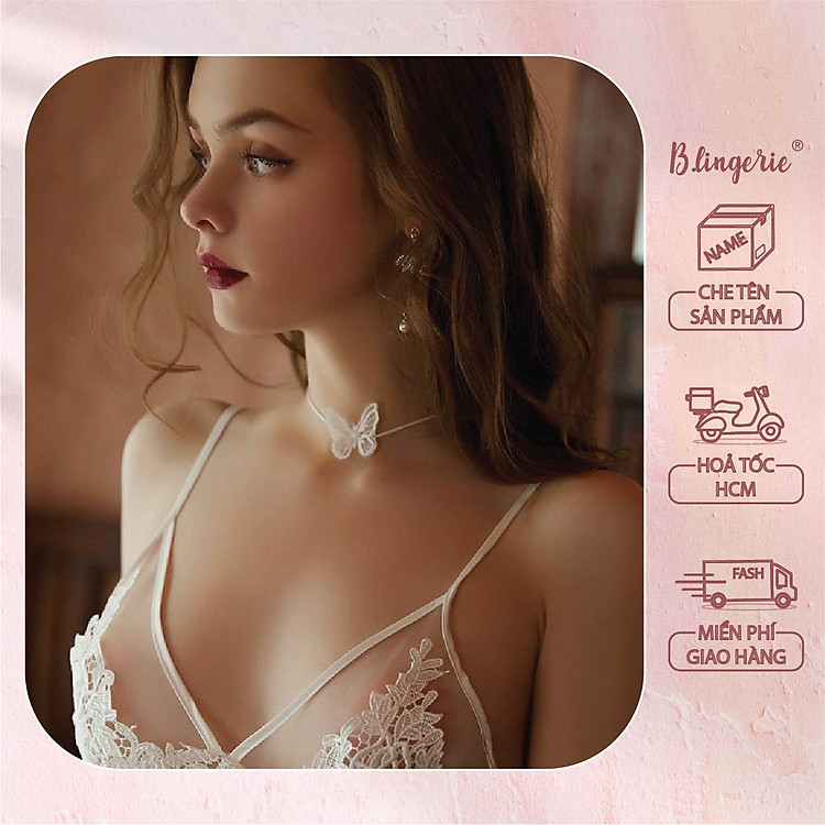 Vòng Cổ Ren Cánh Điệp - B.Lingerie