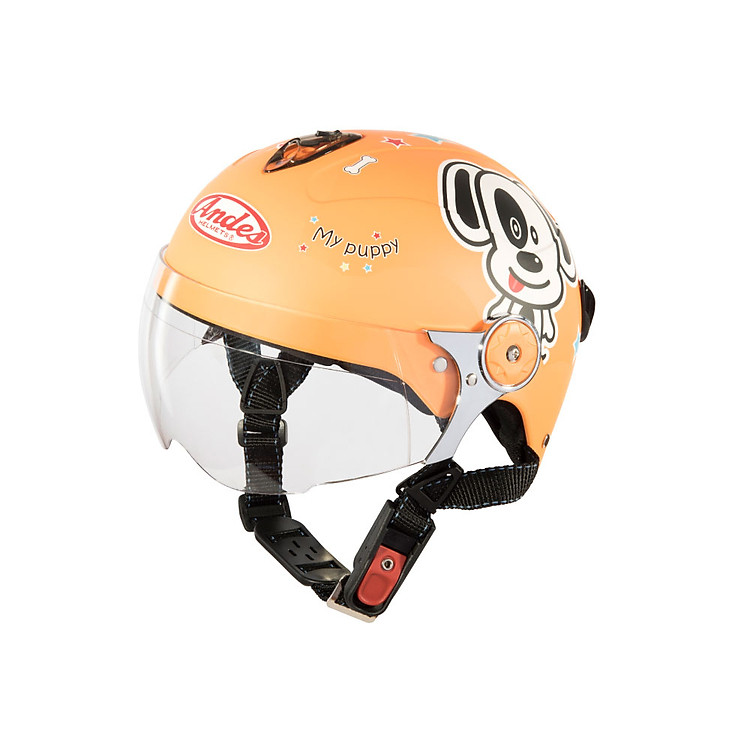 Mũ Bảo Hiểm Andes Trẻ Em Có Kính - 3S108SK Tem Nhám S101