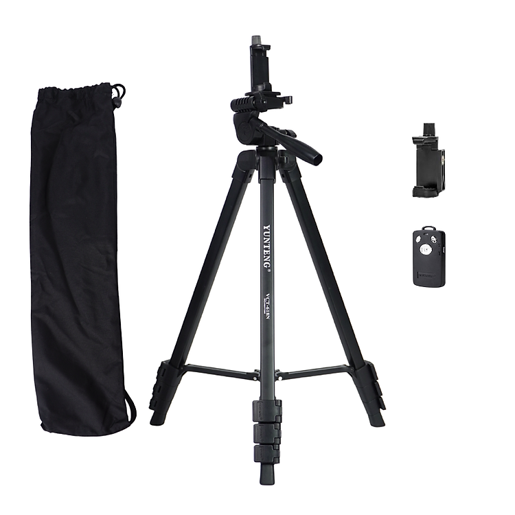 Tripod điện thoại, máy ảnh VCT-618N gậy chụp ảnh, quay video cứng cáp và chắc chắn - Hàng chính hãng