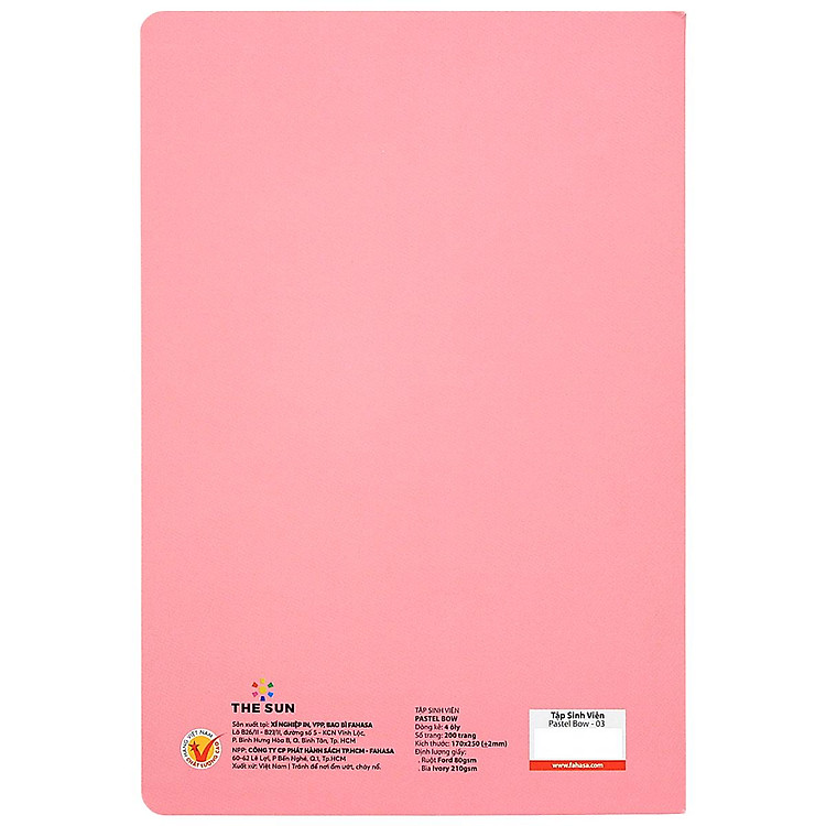 Tập Sinh Viên Pastelbow 4 Ô Ly (200 trang 80gsm) - Ảnh 5
