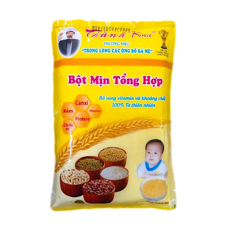1 GÓI BỘT DINH DƯỠNG ĂN DẶM CHO TRẺ EM THÀNH RÂU - 500G