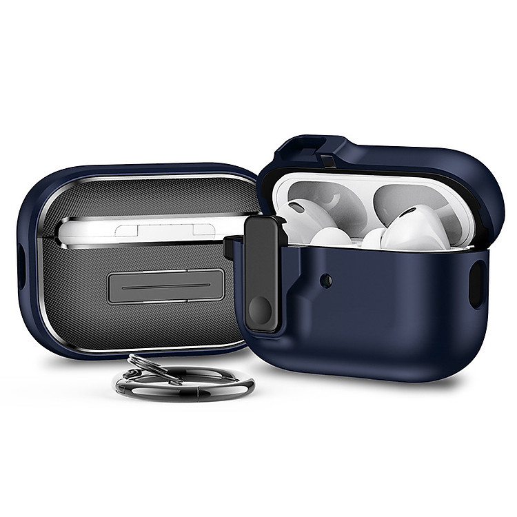 Ốp Case bảo vệ Kai.N Pop Up Cover có khoá cho Airpods Pro 2/ Airpods Pro, kèm móc treo_ Hàng chính hãng