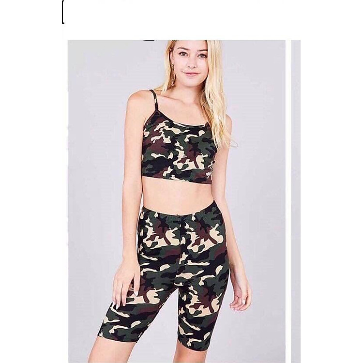 Set bộ áo hai dây kèm quần ngắn