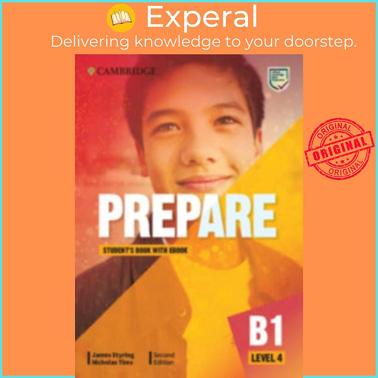 Sách - Prepare Level 4 Student's Book with eBook by Nicholas Tims (UK edition, paperback)