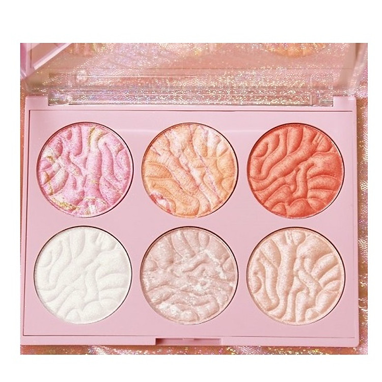 Phấn má hồng & bắt sáng 6 ô SIVANNA CHEEK AND ILLUMINATE PALETTE HF3014 - màu 2