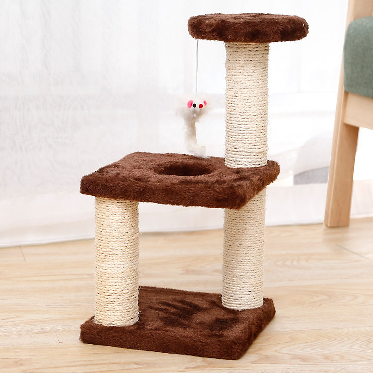 Cây Cào Móng Cho Mèo 3 Tầng - Cây Mèo Cat Tree - Phụ Kiện Cho Mèo