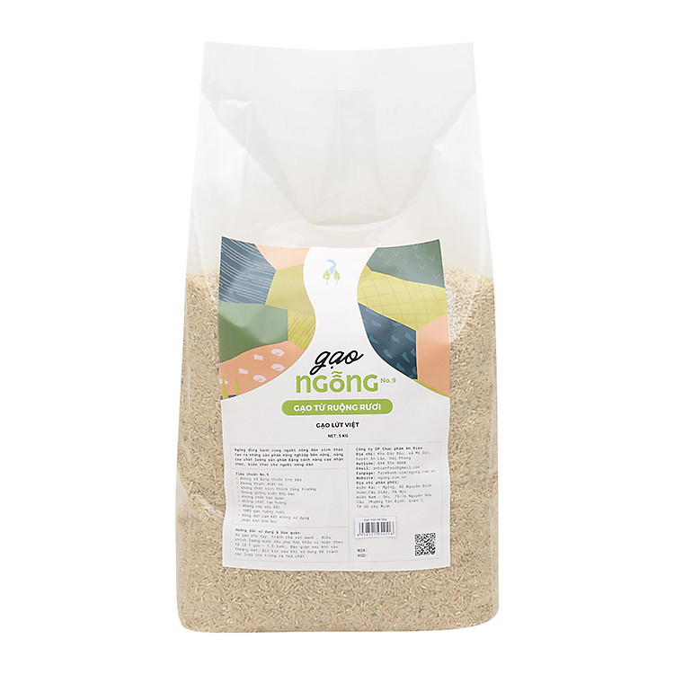 Gạo ruộng rươi ST24 xát lứt túi 2kg - Gạo Ngỗng