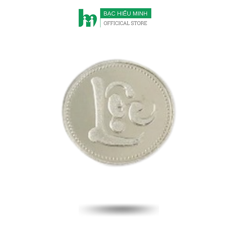 Xu Gió Đánh Gió Đánh Cảm Bạc Nguyên Chất S999 Chữ Lộc BẠC HIỂU MINH XDG14