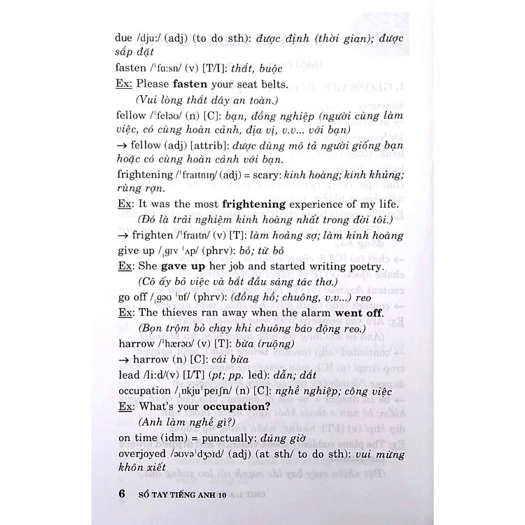 Sổ tay Tiếng Anh Lớp 10 - Ảnh 5