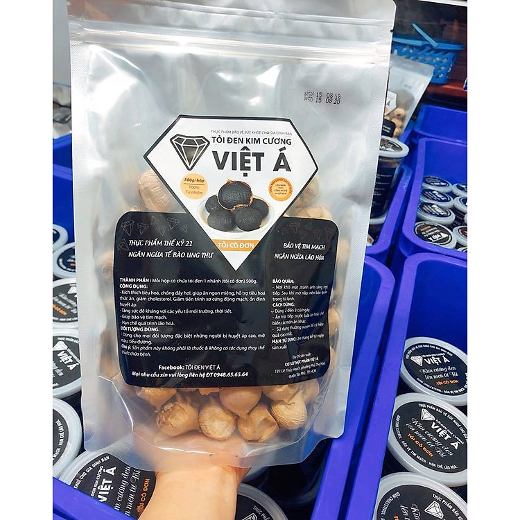 Tỏi Đen Việt Á- Kim Cương Đen Lên Men Từ Tỏi