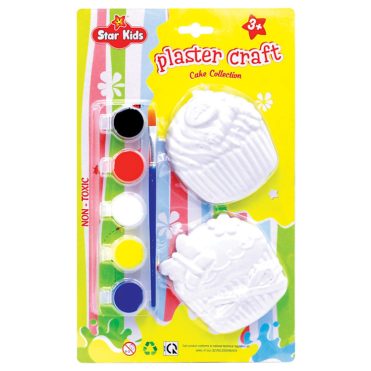 Đồ Chơi Trẻ Em - Bộ Tô Tượng Thạch Cao Bánh Ngọt K-123