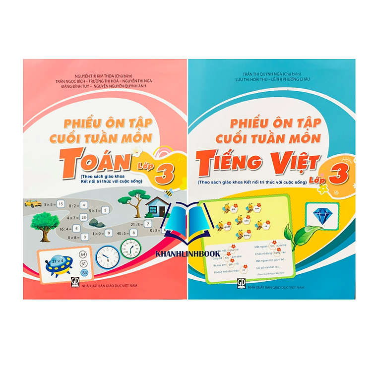 Combo phiếu ôn tập cuối tuần môn toán + tiếng việt + tiếng anh 3 - Ảnh 2
