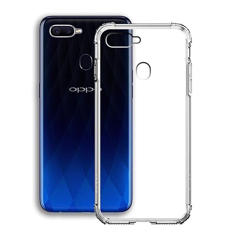 Ốp Lưng Chống Sốc cho điện thoại Oppo F9 - Dẻo Trong - Hàng Chính Hãng