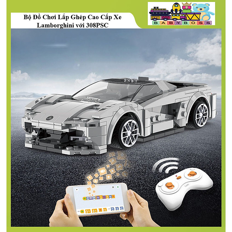 Mua tại Tiki: Bộ Đồ Chơi Xe Đua Lamborghini Veneno Chính hãng Giá rẻ