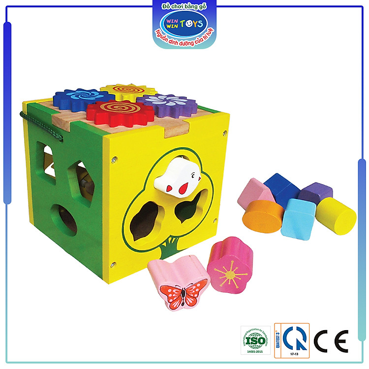 Mua tại Lazada: Đồ chơi gỗ Hộp thả khối Winwintoys Chính hãng Giá rẻ