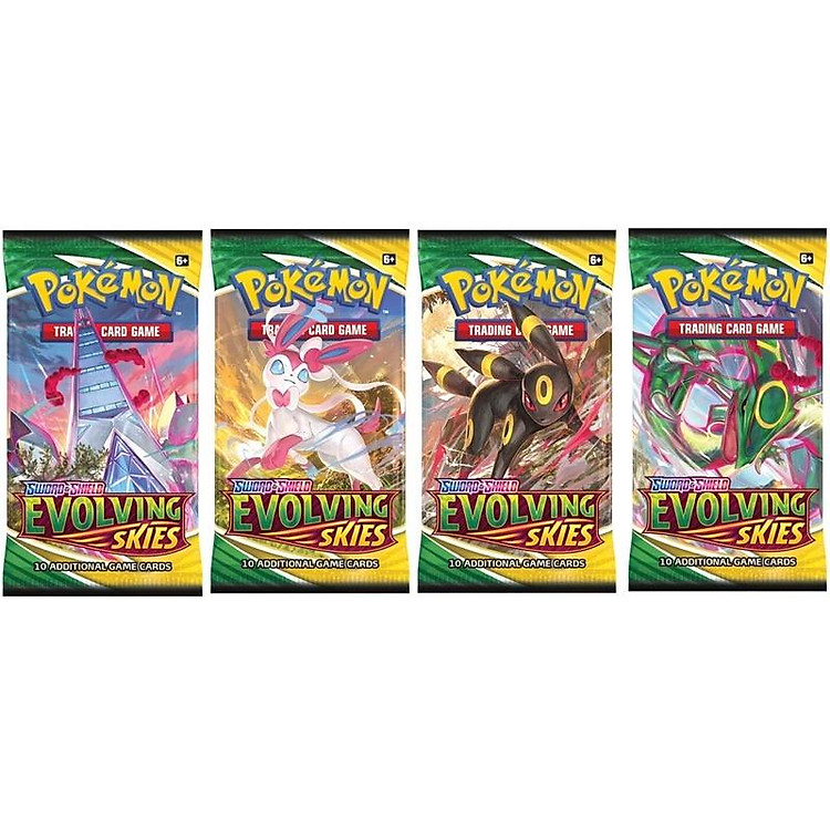 01 Túi thẻ bài Pokemon - Evolving Skies - Tặng kèm 1 Toploader Ultra Pro