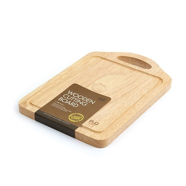 Thớt Gỗ Cao Su Lock&Lock P&Q Cỡ Trung P-00284